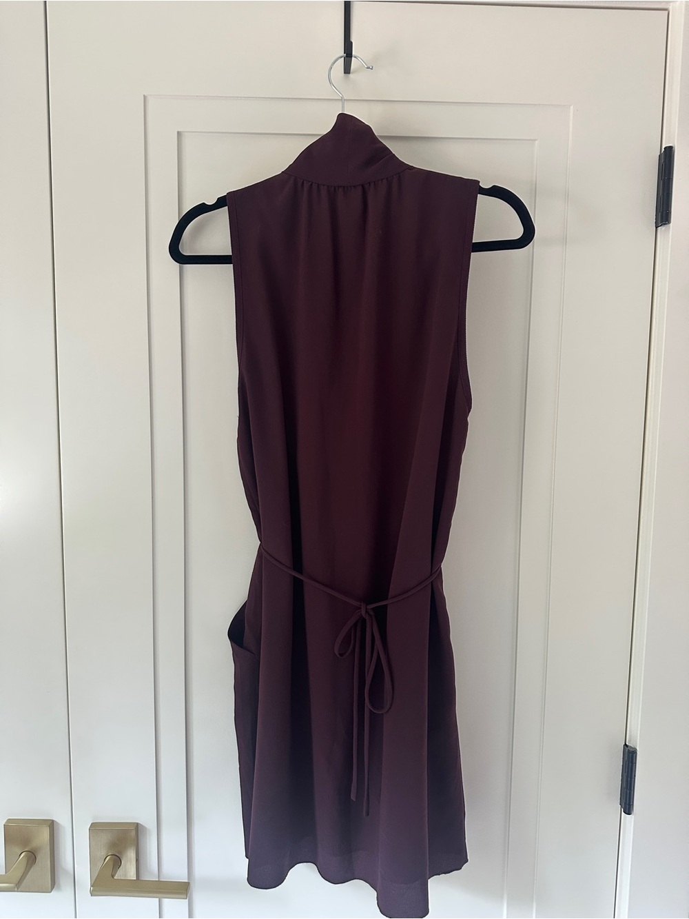 Wilfred Sleeveless Wrap Dress with Pockets | Medium - Picture 2 of 5